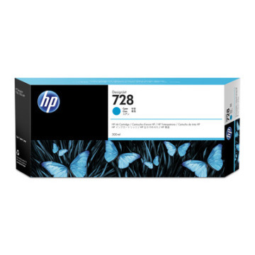 HP 728 300ml Ink Cyan