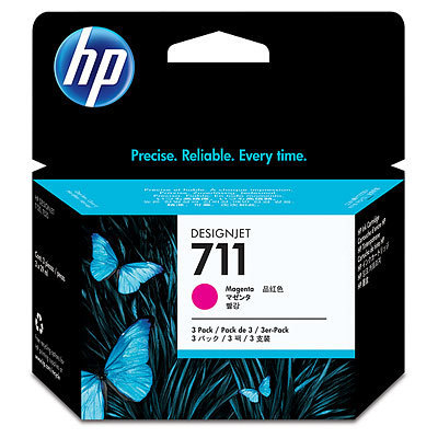 HP 711 29ml Ink - 3 Pack Magenta