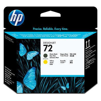 HP 72 Printhead Black/Yellow