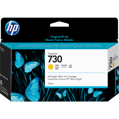 HP 730 130ml Ink Yellow