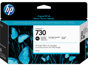 HP 730 130ml Ink Photo Black