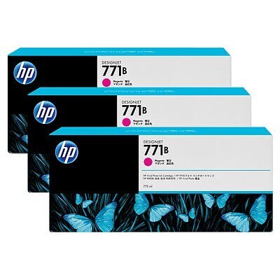 HP 771B 775ml Ink 3 Pack Magenta