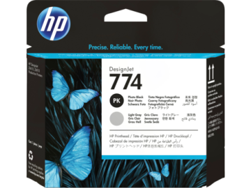 HP 774 Printheads Ph Black/Lt Gray